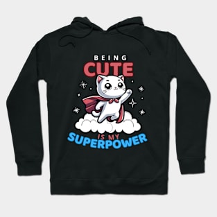 Superhero Cat Tee: Cute & Mighty - Perfect for All Ages Hoodie